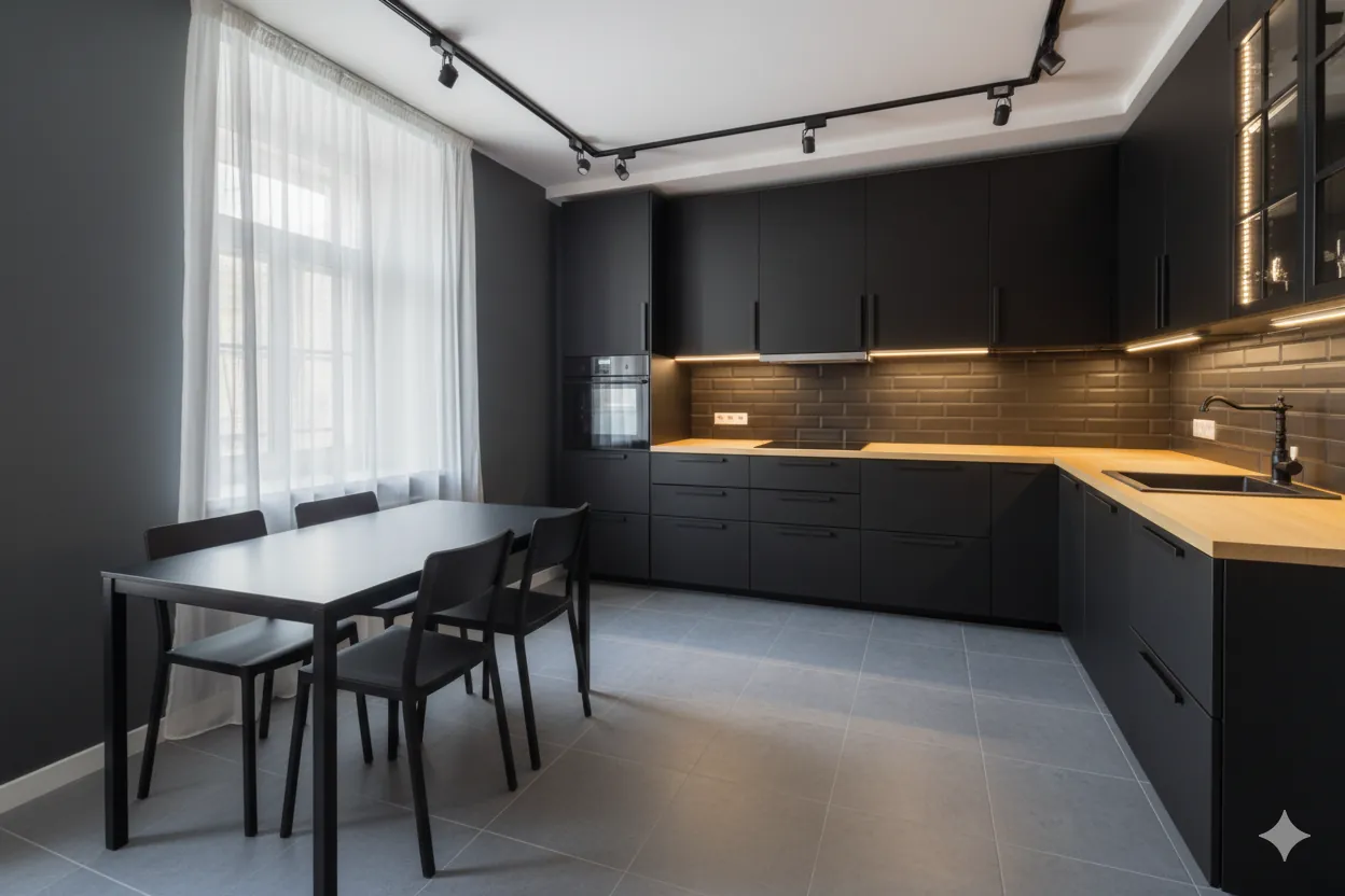 Кухня: второй вариант после